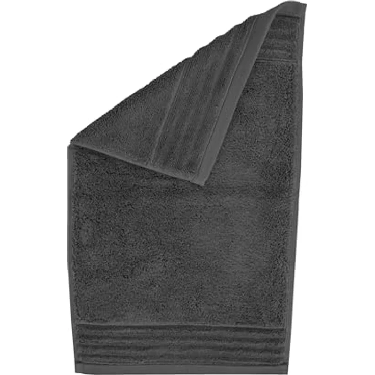 Traumschloss Gästehandtuch Premium-Line, Frottier (1-St), 100% amerikanische Supima Baumwolle mit 600g/m², Dunkelgrau – Bild 4