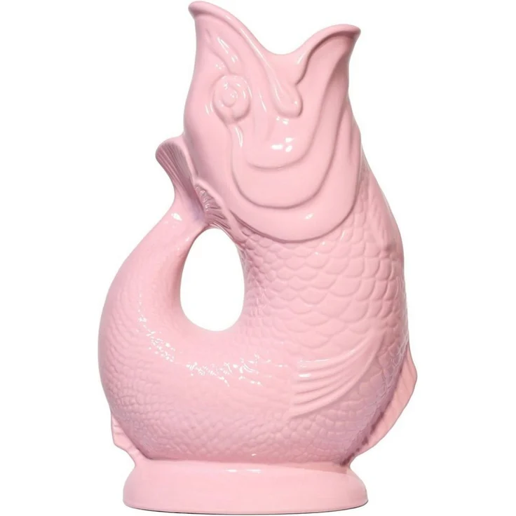 Gluckigluck Wasserkaraffe, (Original Gluggle Jug aus England), mit Gluckergeräusch, handgefertigt, ikonisches Fisch-Design, 1,2 L – Bild 1