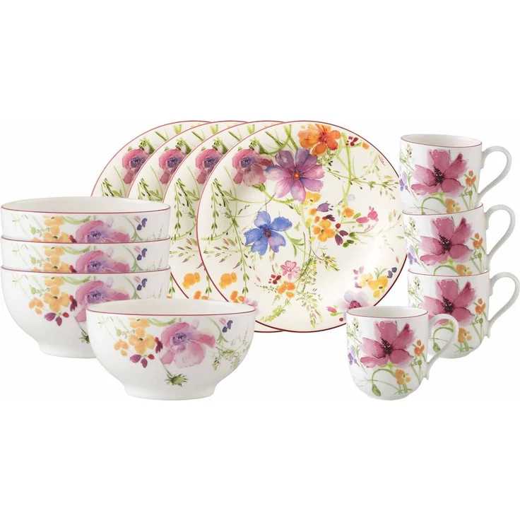 Villeroy & Boch Mariefleur Basic Frühstücks-Set 12-teilig – Bild 1