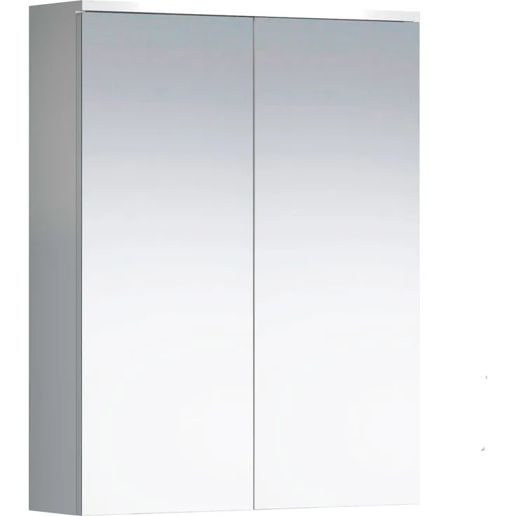 Trendteam 'Wons' Spiegelschrank Badezimmer, Holzwerkstoffe / Dekor Melamin / Spiegelglas weiss, 60 x 78 x 18 cm