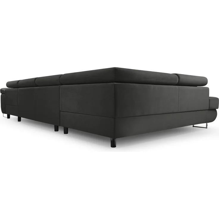 AX LIVING Arborio XL Wohnlandschaft XXL U Form Sofa Dunkelgrau 352cm L – Bild 5