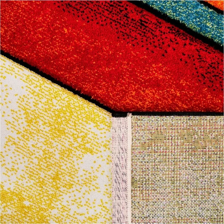 Paco Home Teppich Brilliance 661, rechteckig, Höhe: 18 mm, Kurzflor, modernes 3D-Patchwork Design – Bild 2