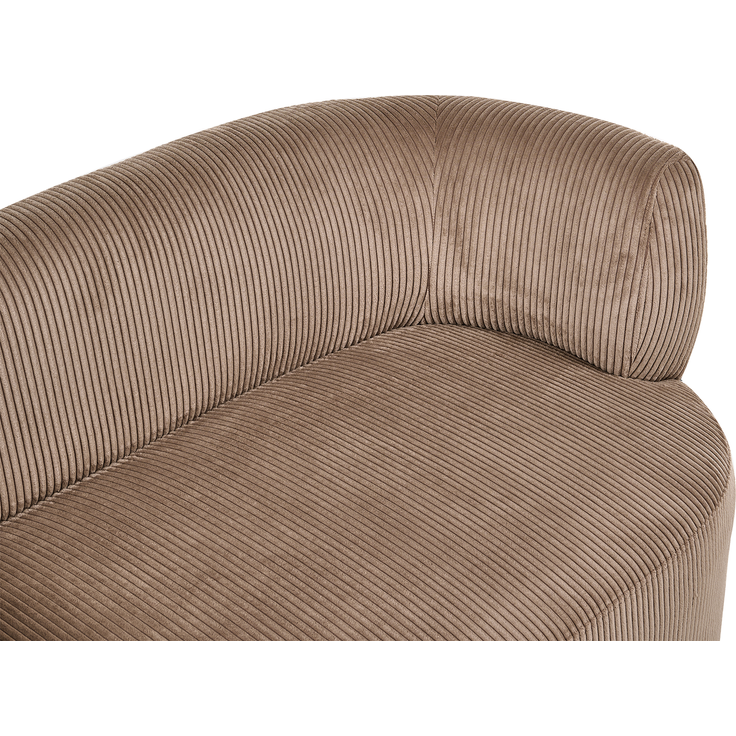 Rechtsseitige Chaiselongue VANVEY Cord Sandbeige – Bild 7