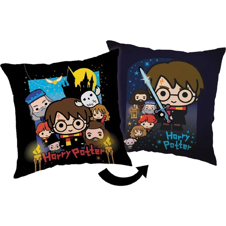 Harry Potter Kopfkissen (1 Stück) Premium Dekokissen mit beidseitigem Digitaldruck