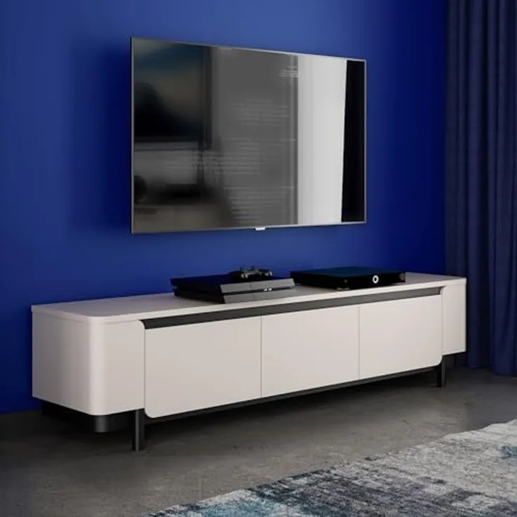 Lowboard Venedig / Vodol, Holzwerkstoff, Beige, 205 x 49 x 45 cm