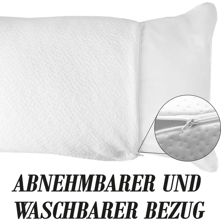 Kühlendes Kopfkissen 40x80cm - Kühlkissen - Öko Tex, Temperaturregulierend - Nackenstützkissen Kühl Effekt – Bild 4