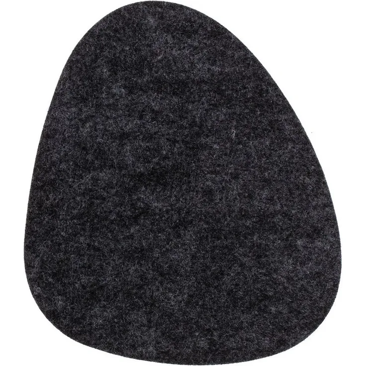 Tischset Untersetzer Kieselstein in grau oder anthrazit 12x8cm aus Filz Platzset anthrazit