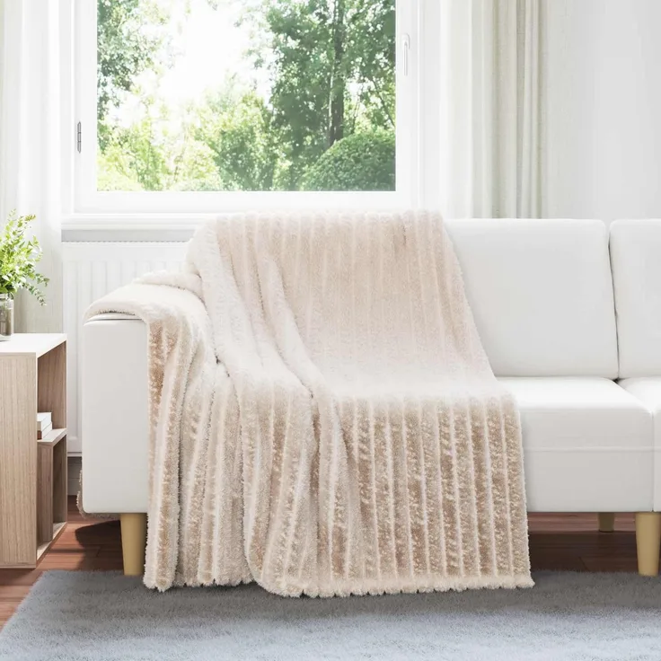 vidaXL Wohndecken 6 Stk. Beige 200 x 150 cm 4.75 Fleece 42016866
