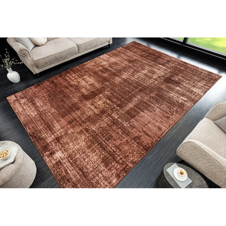 riess-ambiente Designteppich SOFT TOUCH 230x160cm kupfer braun · Indoor Kurzflor-Teppich, rechteckig, Höhe: 7 mm, Wohnzimmer · Fußbodenheizung-geeignet · pflegeleicht · modernes Design – Bild 2