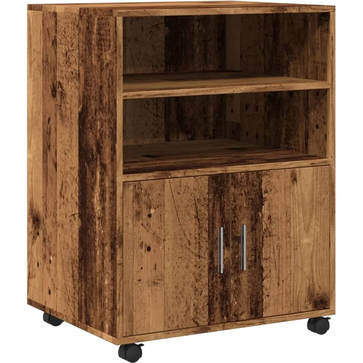 vidaXL Rollschrank Altholz-Optik 60x48x81 cm Holzwerkstoff 853171 – Bild 1
