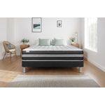 Matratzenset VITAL SPRING ZEN 150 x 190 cm Bettrahmen Kit schwarz