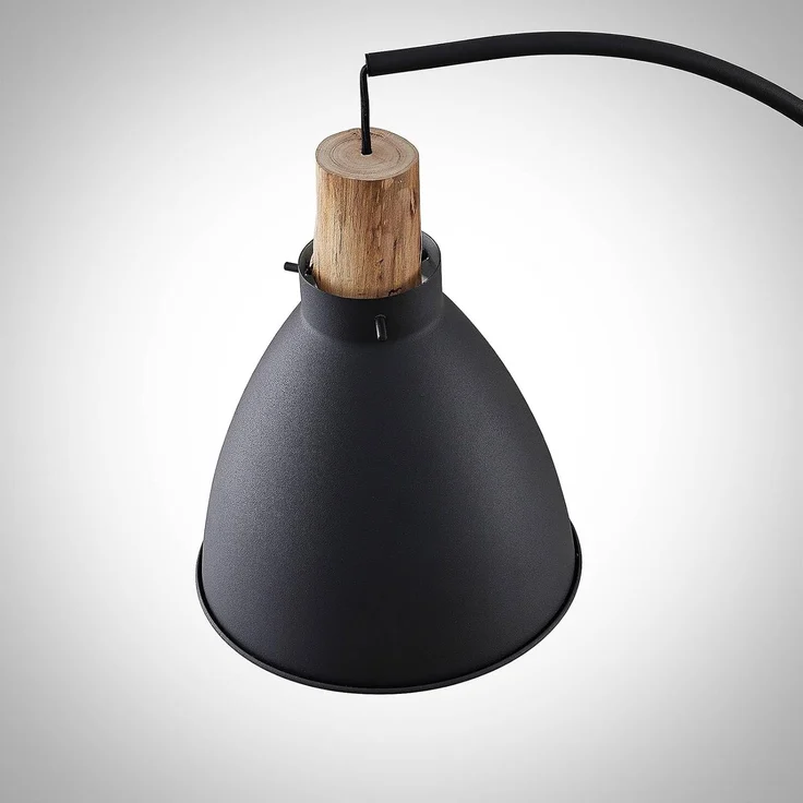 Lindby Stehlampe Trebale, Metall, Schwarz IP20, 1 x 60 W – Bild 5