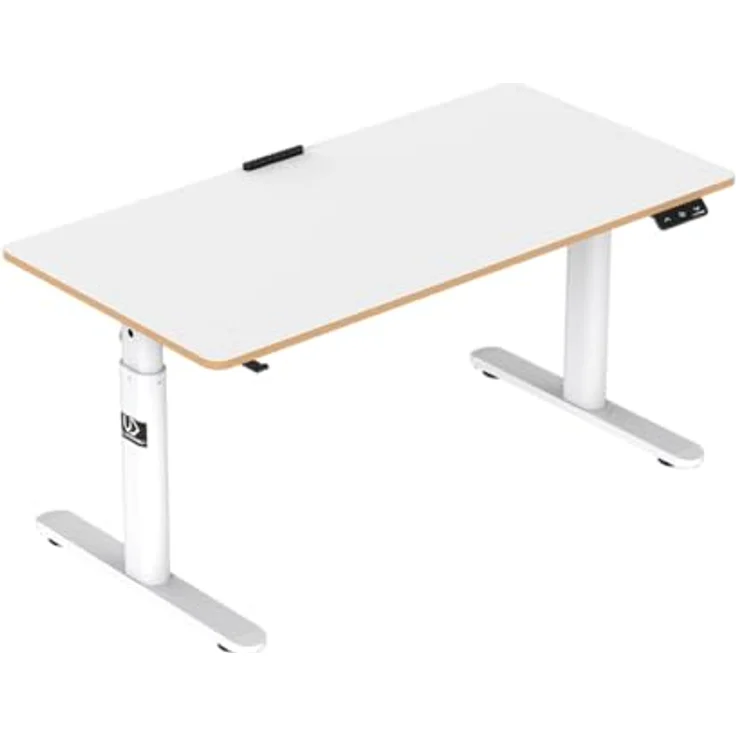 Ultradesk Pulsar Gerade Rechteckige Form MDF-Platten Stahl Gaming Weiß – Bild 4