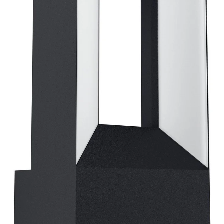 Eglo 98725 LED Wandleuchte RIFORANO Aluguss schwarz / Kunststoff weiß LxBxH:11,0 x 8,5 x 29 cm - IP44 - 2X5W - 3000K – Bild 3