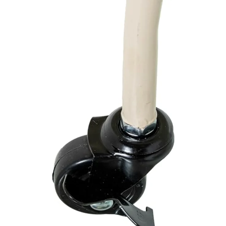 DRW Servierwagen mit Zwei Etagen aus Metall in Weiß, 60 x 28 x 61 cm – Bild 7