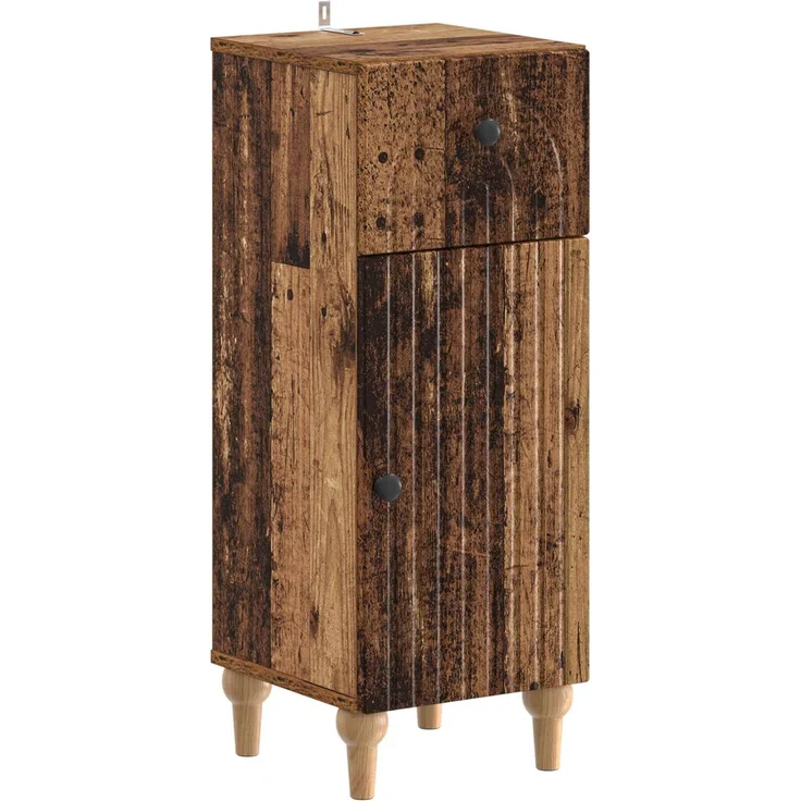 vidaXL 2-teiliges Badezimmer Schrank Set ALKMAAR Altholz Holzwerkstoff 3417673 – Bild 3