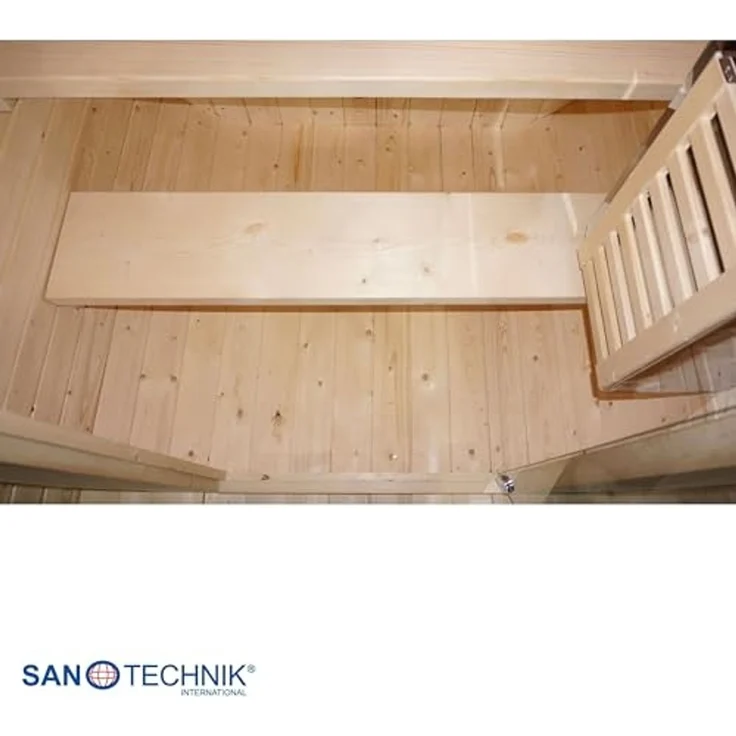 Sanotechnik Outdoor Fasssauna 'LINDHOLM' für 1-2 Personen, Thermo-Fichtenholz, 189x220x191,5 cm – Bild 5
