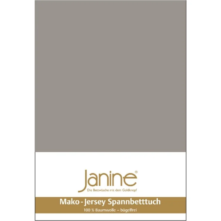 Janine Mako Jersey Spannbetttuch Bettlaken 90 x 190 cm - 100 x 200 cm OVP 5007 77 vulkan – Bild 3