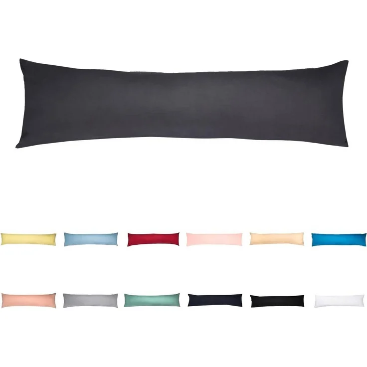 livessa Seitenschläferkissen mit bezug 40x145 cm - Schwangersschaftskissen - Schlafkissen, Kissen mit Bezug, Seitenschläferkissen : 100% Mikrofaser, Kissenbezug: 100% Baumwolle, Stillkissen mit Kissenbezug – Bild 2