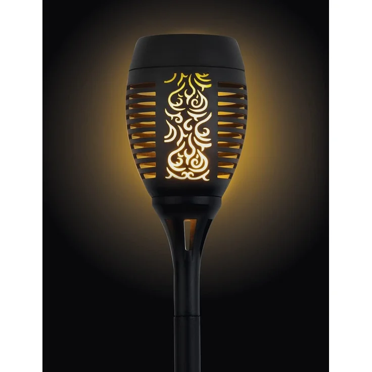 EASYmaxx Solar-Fackel 1,2V schwarz mit LED-Flammeneffekt – Bild 4