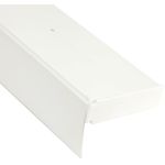 Bestlivings 1-3 Läufige Vorhangschiene mit Innenlauf aus Kunststoff und Kunststoff Blende Weiß 480cm 3-läufig