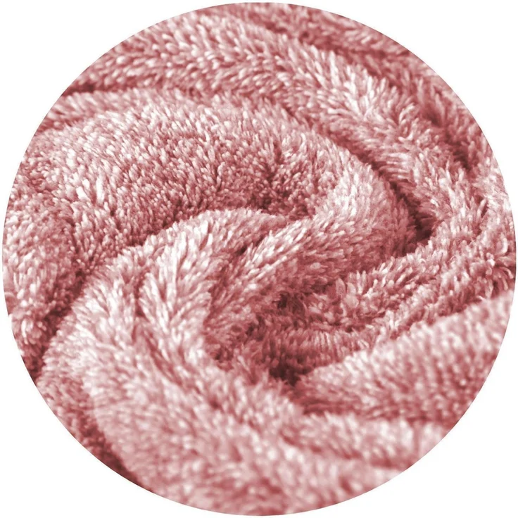Haarturban ( Rosa ) Cozy mit Knopf - 25x65cm ( One SIze ) Superweich Flauschig - Saugstark, Handtuch Haare Turban Haarhandtuch Schnelltrocknend – Bild 7