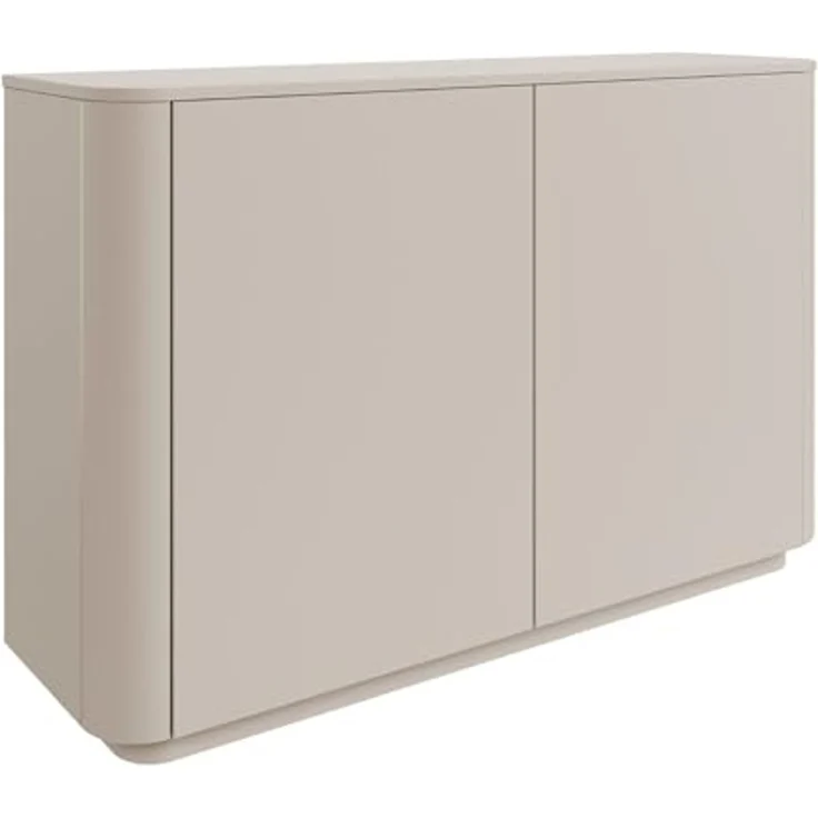 Selsey Kommode Mit Schubladen, 140 cm Breite, Zweitürige Kommode Kaschmirgrau, Minimalistisches Design, Kommoden & Sideboards, Kaschmirmatt, Robuste Spanplatte – Bild 1