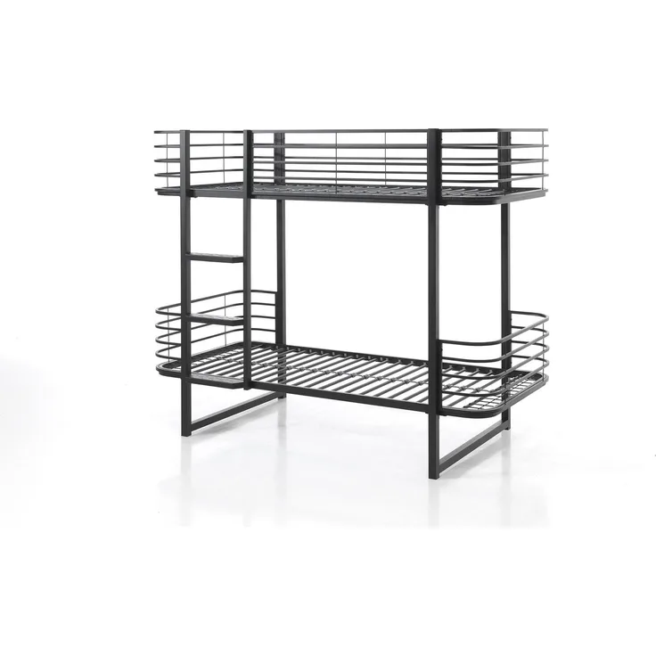 Etagenbett Karolin 205x99x166 Hochbett Metall Schwarz