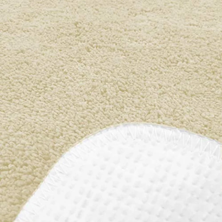 Brandsseller Badematte 60x90 cm Badteppich Badvorleger Badezimmerteppich Duschvorleger Beige – Bild 4