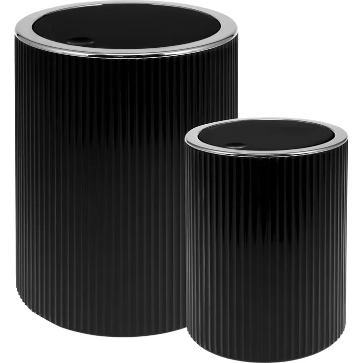 bremermann Kosmetikeimer Kosmetikeimer 2er Set GAVELLO mit Schwingdeckel // Mini 1,5 L und 5,5