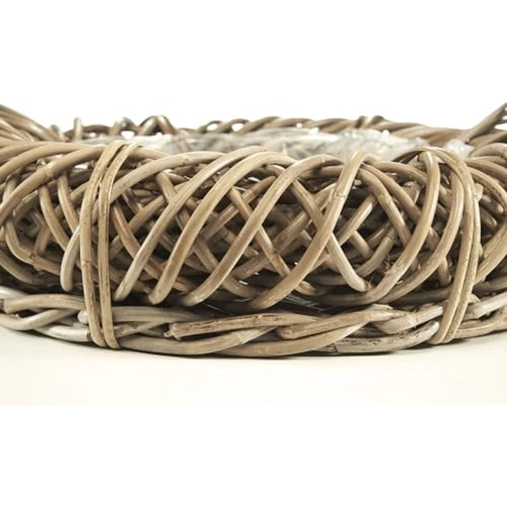 Kobolo Pflanzkübel Pflanzschale aus Rattan - Kubu grey mit Folie – Bild 5