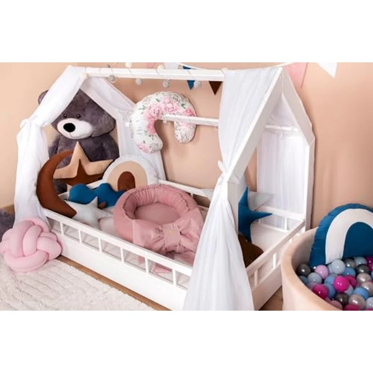 Kuschelnest Babynest Babynestchen Nestchen Reisebett Wickelauflage mit Schleife (Farbe: cappuccinofarben) – Bild 6