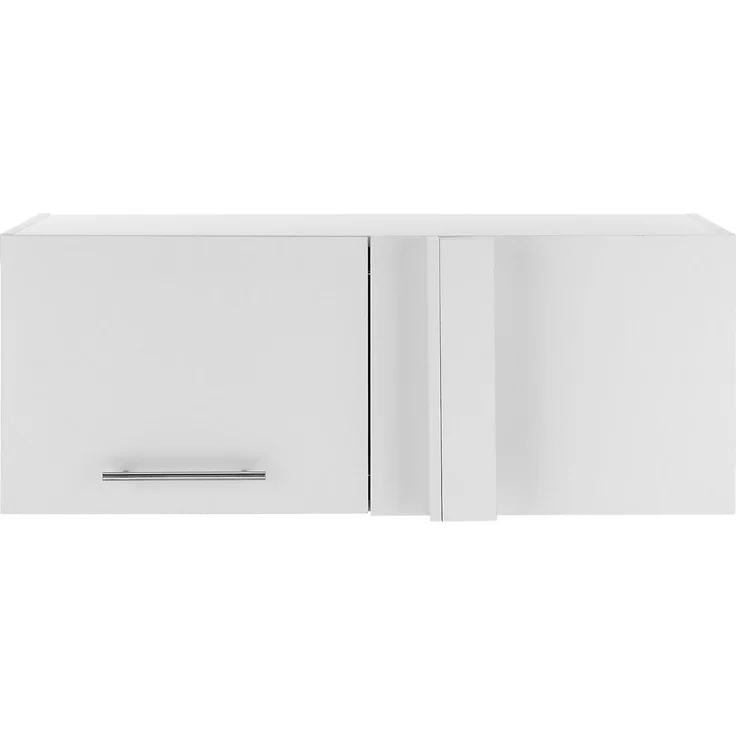 XORA 'PRIMUS' Aufsatz Eckschrank Küchenschrank, Holznachbildung Weiß, 100 x 38 x 68 cm, 1 Drehtür – Bild 2