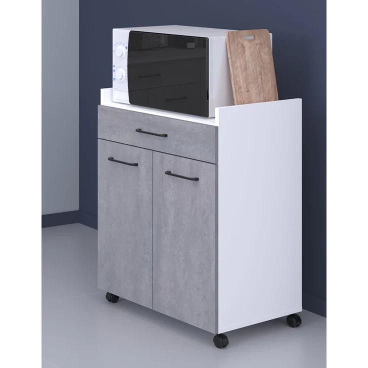 Parisot Küchenschrank Set 3-tlg. Malice in Beton grau und weiß – Bild 5