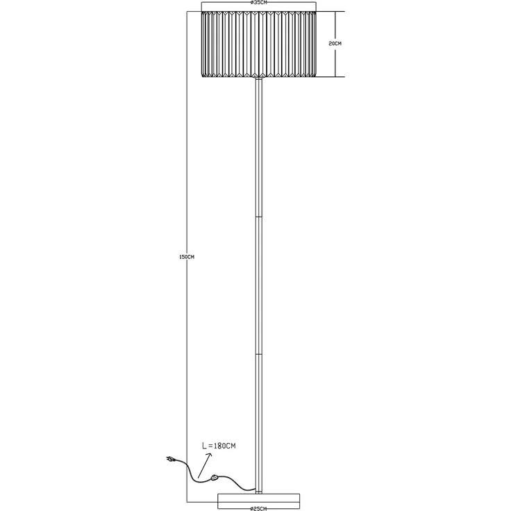 Moderne LED Stehlampe mit Lampenschirm aus Rauchglas Kristall, Höhe 150cm – Bild 8