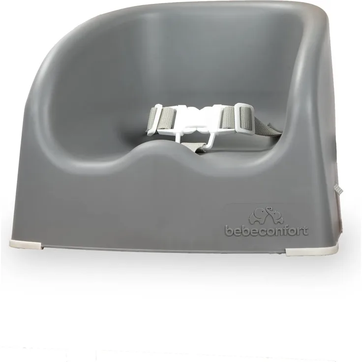 Bebeconfort Essential Booster, Sitzerhöhung, ab einem Alter von 6 Monaten bis 3 Jahren, bis 15 kg, Warm Grey
