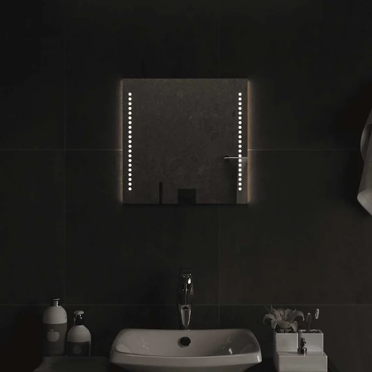 LED-Badspiegel, Wandspiegel 40x40 cm – Bild 1