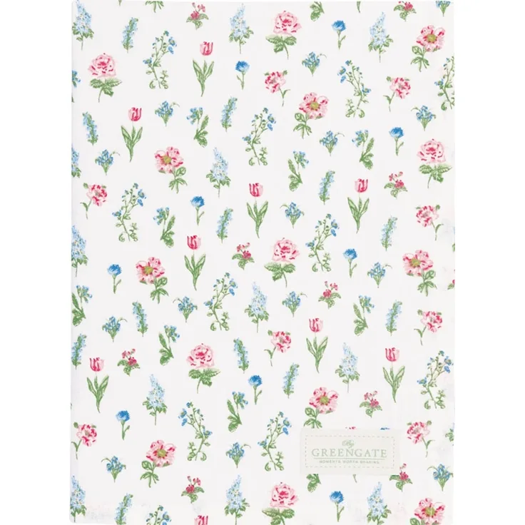 Greengate Geschirrtuch 50x70 cm Estrid white 100 % Baumwolle