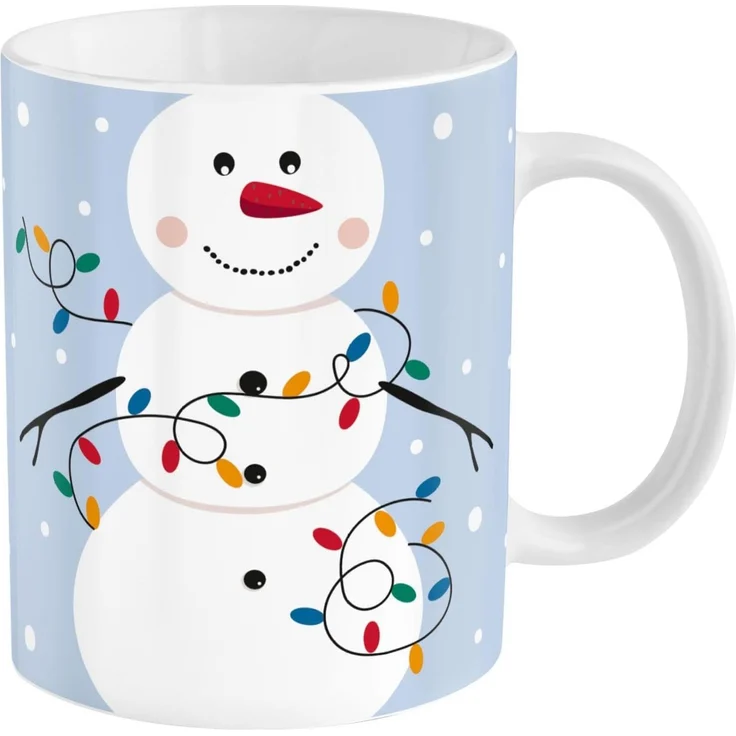 Sheepworld Tasse m. Deckel Kronenform 35cl Geschenk Weihnachten SCHNEEMANN 51222 – Bild 3