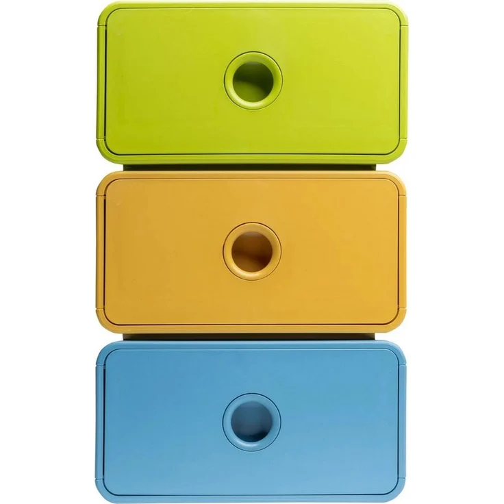 EXACOMPTA Aufbewahrungsbox 3x Ablagemodul Tiny Box, 1 Schublade, Pop N'Co Farben sortiert 315909D, Boxen stappelbar – Bild 5