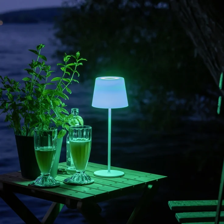 Brilliant Solar-Außentischleuchte Cappo mit USB-Anschluss 2,5W weiß – Bild 4