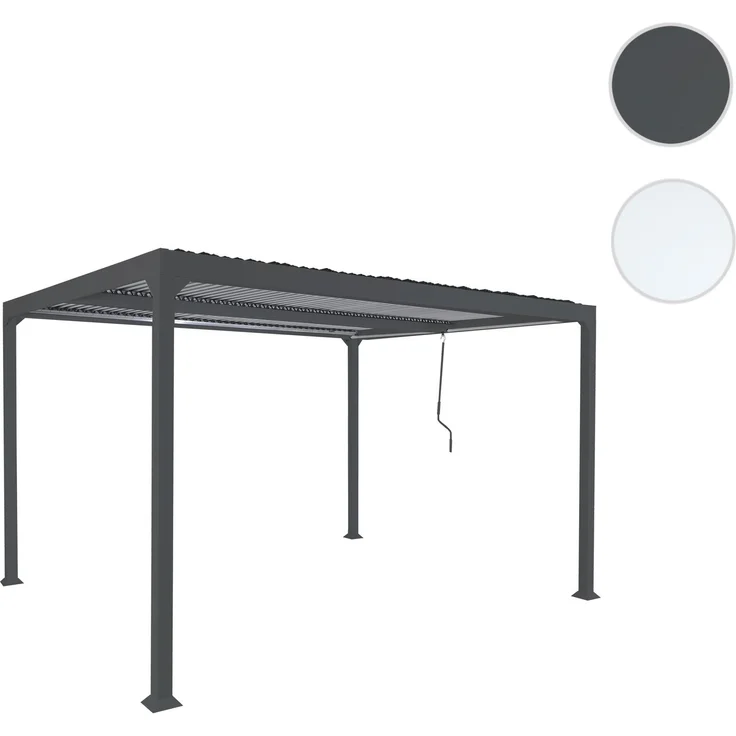 Mendler 'HWC-L41' Pergola ohne Seitenwände, Metall anthrazit, 3x3,7 m – Bild 10