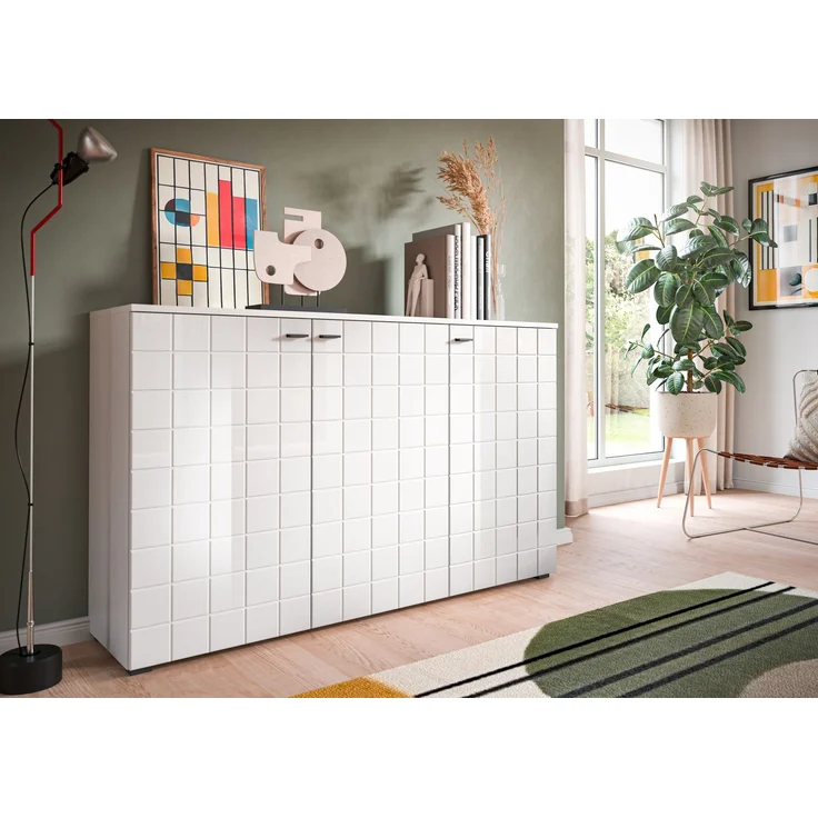 Sideboard Monte - Weiß Hochglanz / Weiß – Bild 5