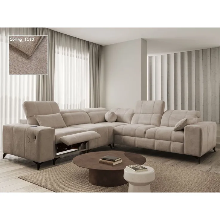 Möbel für Dich Ecksofa Dafne 3 Relax mit elektrisch ausfahrbarer Fußstütze, mit USB, Schlaffunktion und einem Bettkasten