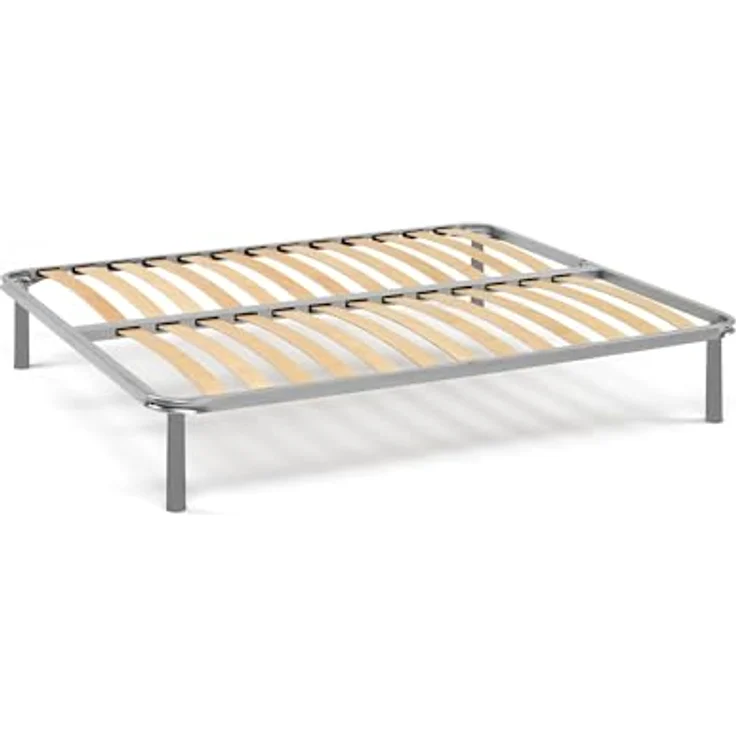 Talamo Italia - Doppelbettgestell Margaret, orthopädischer Lattenrost, 100 % Made in Italy, 160 x 190 x 31 cm – Bild 4