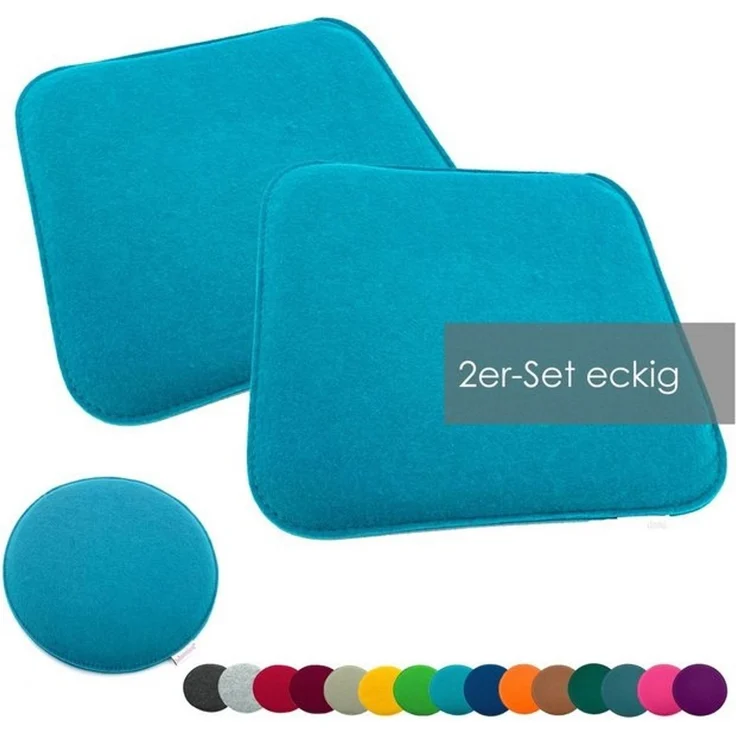heimtexland Sitzkissen Filz Sitzauflage Stuhlkissen Bankkissen abwaschbar, Filzkissen eckig & rund I Indoor Outdoor I bequem & robust – Bild 4