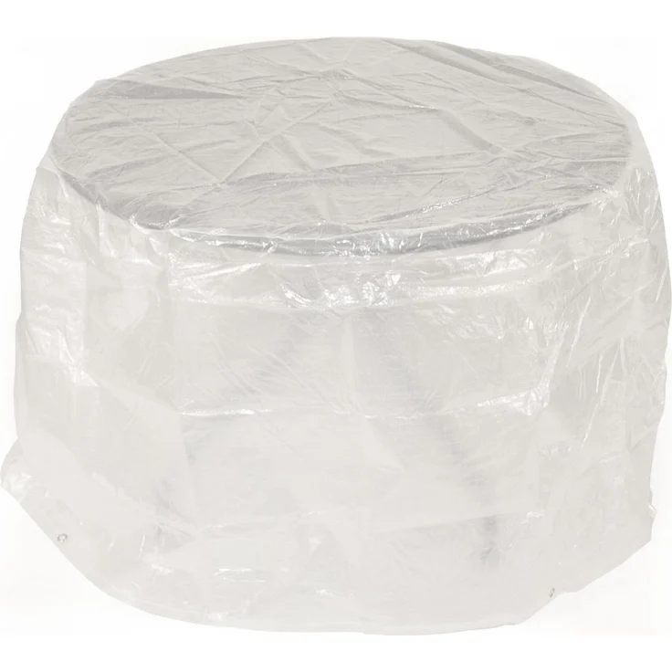 Abdeckhaube Tisch 100x70 cm rund, PE transparent – Bild 1