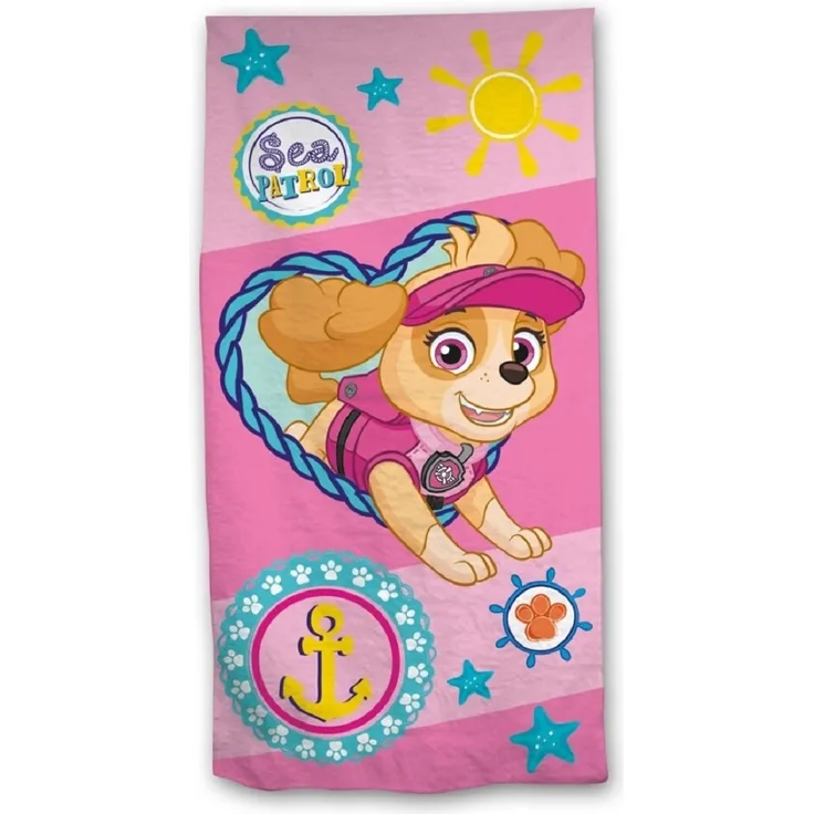 Paw Patrol Baumwollhandtuch Badehandtuch Strandtuch 70x140 cm aus Baumwolle
