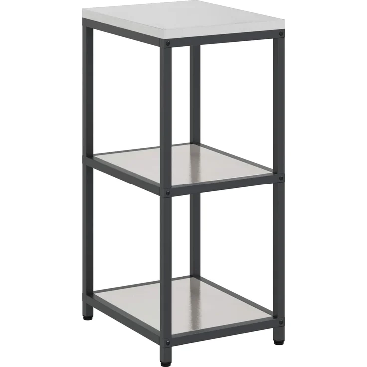vidaXL Küchenaufbewahrung mit Regal Silber 60 x 50 x 92 cm Stahl 874972 – Bild 1