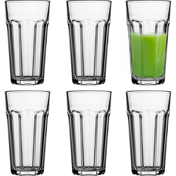 KADAX Getränkegläser, Spülmaschinenfeste 635ml Longdrinkgläser aus Neutrum-Calcium-Glas, stapelbare Cocktailgläser, Wassergläser, Kaffeegläser, Teegläser – Bild 3